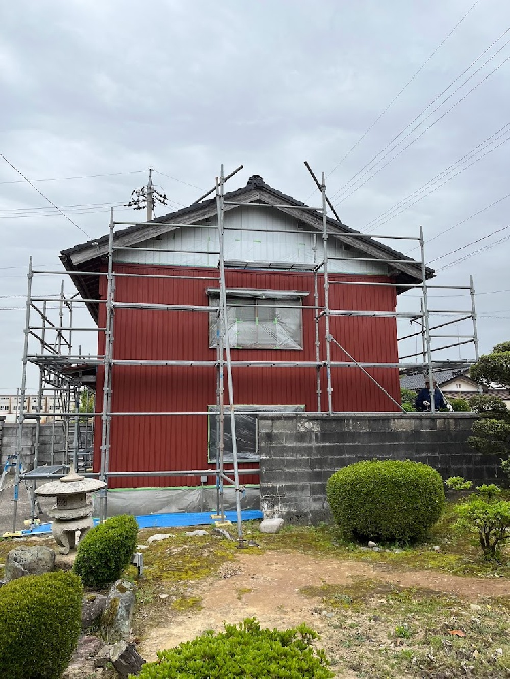 砺波　外壁塗装リフォーム　錆止め塗装