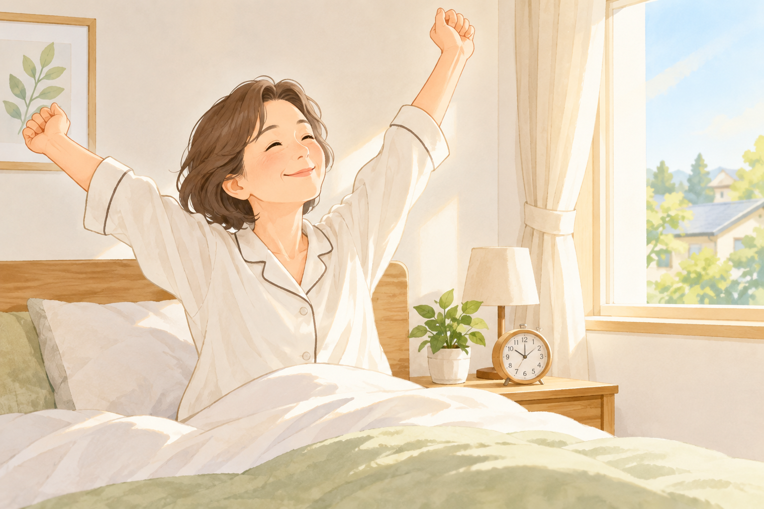 朝起きたとき